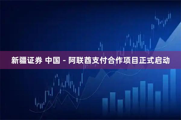 新疆证券 中国－阿联酋支付合作项目正式启动